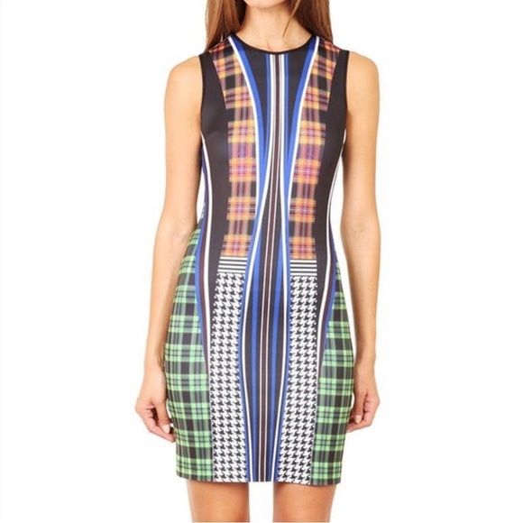 CLOVER CANYON Multicolor Dublin Neoprene Dress Size XS - Picture 3 of 16